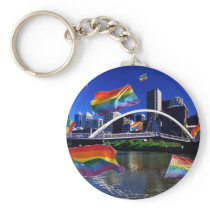 Melbourne, Australia Pride Keychain