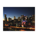 Melbourne cityscape by night : postcard