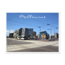 melbourne fed square crossing post cards