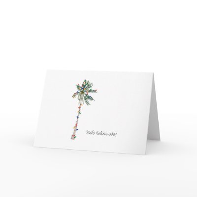 Mele Kalikimaka Hawaiian Christmas Greeting Card Greeting Card by ChristmasDesigns