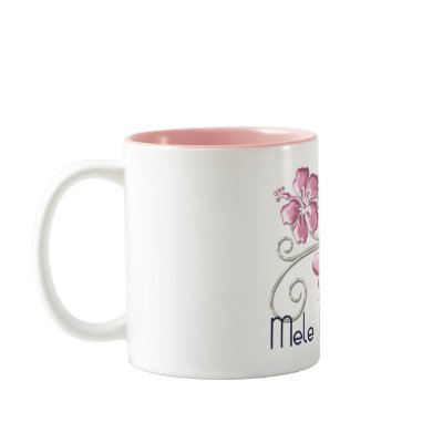 Mele Kalikimaka Hawaiian Christmas Greeting Mug by mrssocolov