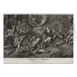 Meleager et Atalanta by Guilio Romano Greeting Card
