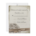 Melinda Vintage Lace Response Card