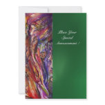 MELISSA green purple white brown invitations