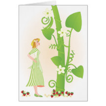 Melissa in the Beanstalk Greeting Card