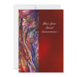 MELISSA red purple white brown invitations