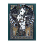 "Melita" Goth Tribal Fusion Dancer Angel Postcard