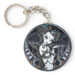 "Melita" Gothic Tribal Fusion Dancer Art Keychain