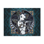 "Melita" Gothic Tribal Fusion Dancer Art Postcard