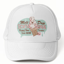 Melt 'n' Drip Soft Serve Ice Cream Hat (White)