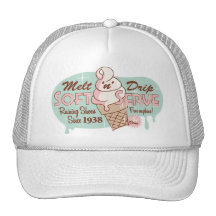 Melt 'n' Drip Soft Serve Ice Cream Hat (White)