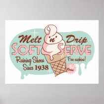 Melt 'n' Drip Soft Serve Ice Cream Print
