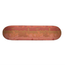 Melted Lipstick - Rosy Beige Abstract Custom Skate Board