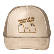 Member of the BOO CREW Funny Ghost Design Hats
