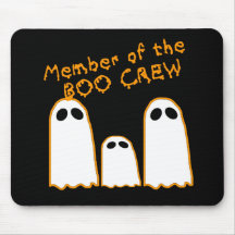 Member of the BOO CREW Funny Ghost Design Mousepad
