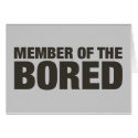 Member of the Bored cards