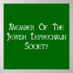 Member Of The Jewish Leprechaun Society posters