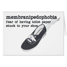 Membranipedophobia Greeting Card