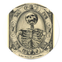 Memento Mori Round Sticker