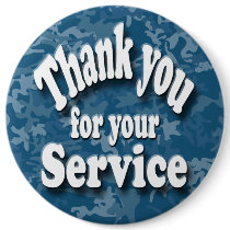 Memorial Day Pinback Button