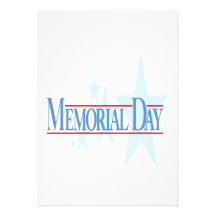 Memorial Day Personalised Announcements