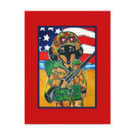Memorial Day - Soldier Doxie postcards