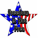 Memorial Day Tribute Freedom Is Not Free KeyChain photo sculptures