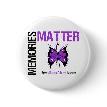 Memories Matters v2 Alzheimer's Disease Pinback Buttons