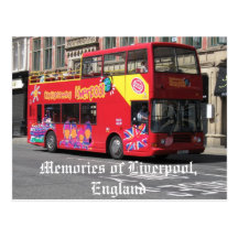 Memories of Liverpool,England postcard