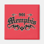 Memphis 901 fridge magnet