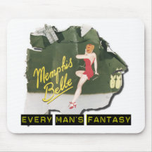 Memphis Belle Pin Up Mouse Mats