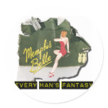 Memphis Belle Pin Up stickers