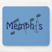 memphis blue with music notes mouse mats