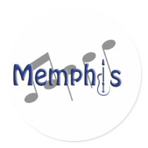 memphis blue with music notes stickers