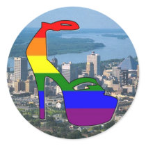 Memphis Pride Round Stickers
