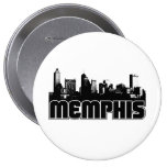 Memphis Skyline Pinback Buttons
