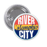 Memphis Vintage Label Pinback Buttons