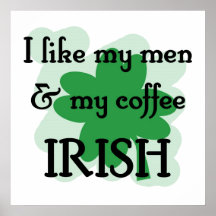 men and coffee print