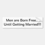 Men and Marriage Bumper Stickers