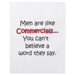 Men Are Like Commercials flyers