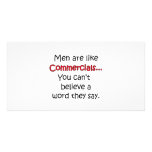 Men Are Like Commercials photo cards