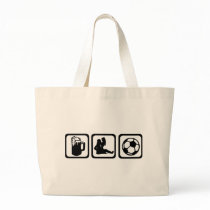 Men - Beer - Soccer Tote Bag