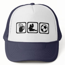 Men - Beer - Soccer Trucker Hat