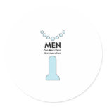 Men can wear pearl necklaces too stickers