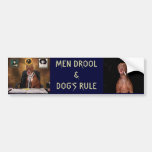 Men drool bumper stickers