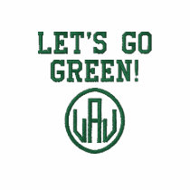 Men Embroidered T-Shirt Let's Go Green