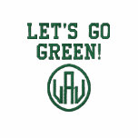 Men Embroidered T-Shirt Let's Go Green embroidered shirts