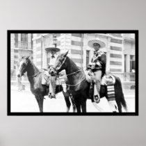 Men in Charro Costumes in Tampico, Mexico 1903 Print