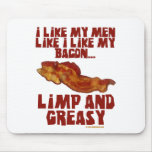 Men Like Bacon Mouse Pads