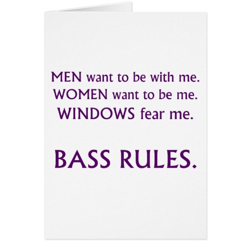 Men want me, women want, windows fear me purple greeting card